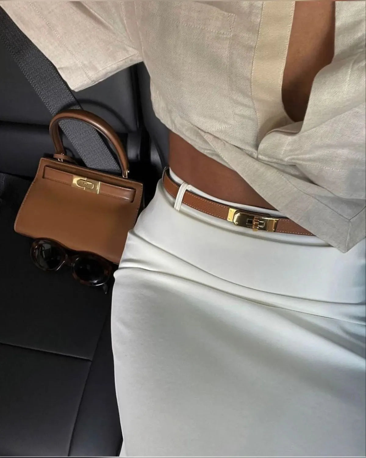 CLAIRE | Chique Dames Riem Met Klassieke Gesp - Luxe & Klasse