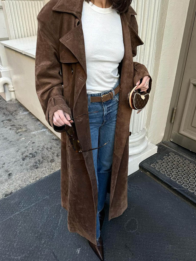 Zeitloser Trenchcoat mit edler Optik für einen eleganten Flair
