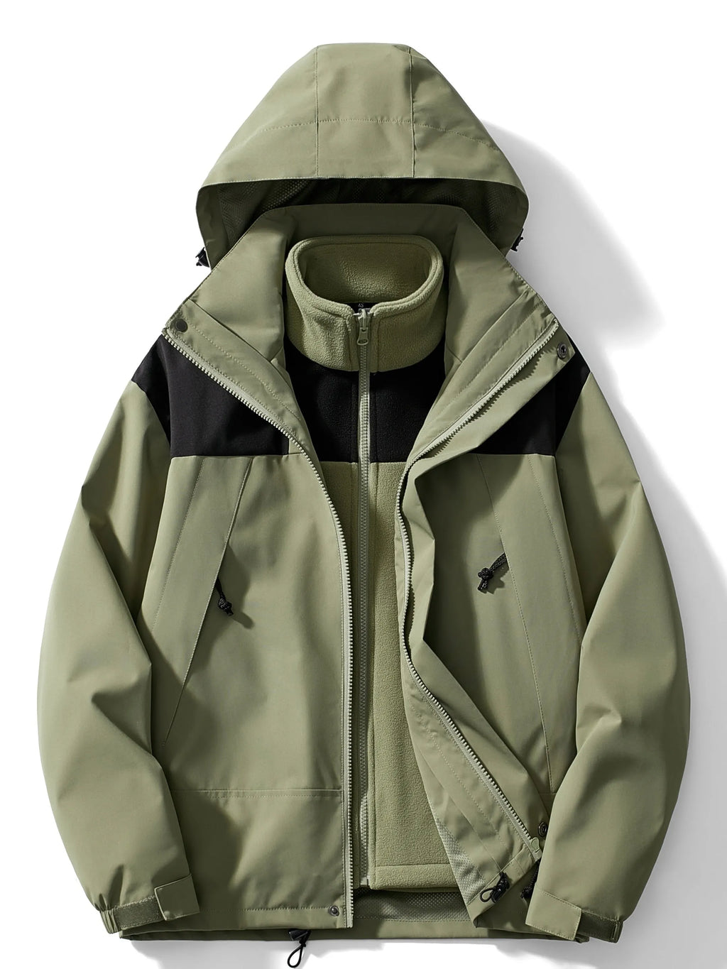 3-in-1 fleece winterjas met capuchon Dames | Warmte, stijl en bescherming in één!