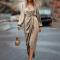 Damen elegantes und flieÃŸendes Maxikleid