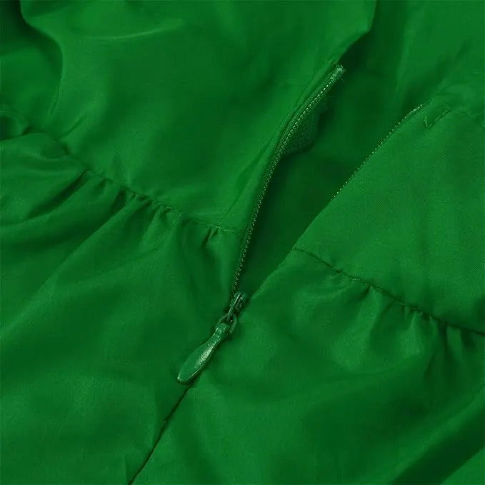- Elegantes Kleid mit gerafften Ärmeln