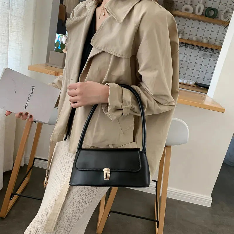 EMILY | Minimalistische Dames Schoudertas in Vegan Leer - Stijlvol, Strak & Functioneel