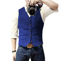 Stilvolle Herren Weste Im Denim Look