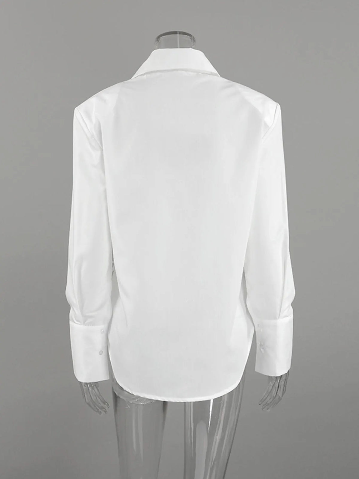 Side Lace Up Button Up Shirt