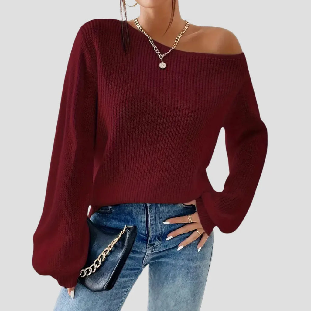 Off-Shoulder Trui – De Statement Knit Voor Een Zelfverzekerde Look