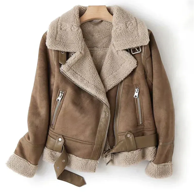 Lederjacke Mit Sherpafutter