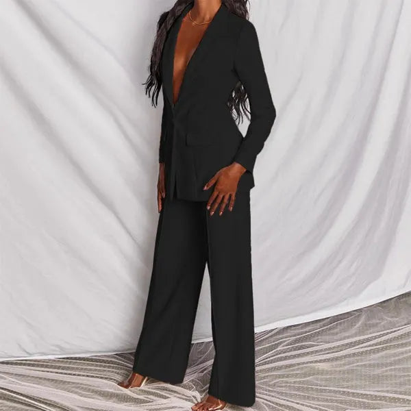 Malene - Elegant blazer- og buksesæt