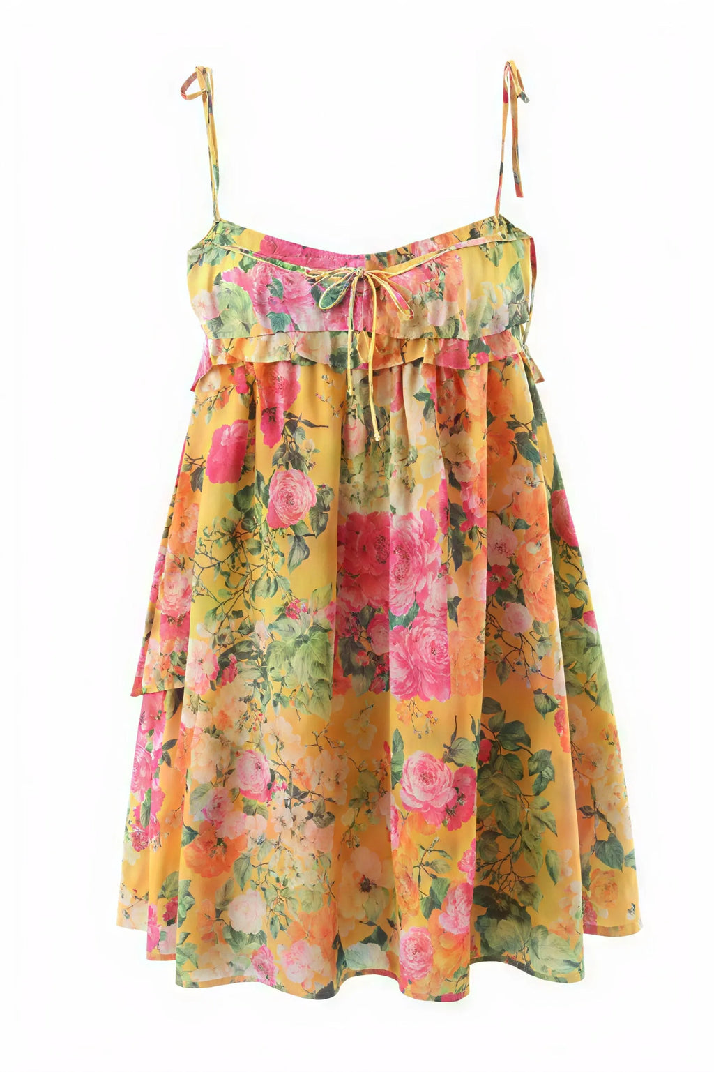 Sommerliches Mini Kleid mit Blumenmuster