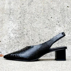Olive | Luxe Slingback Pumps
