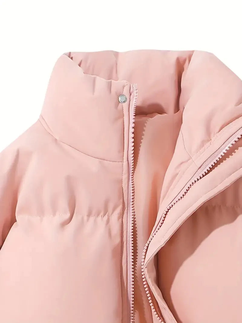 Damen-Pufferjacke aus 100 % Polyester fÃ¼r den Winter
