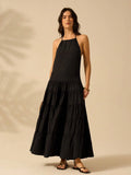 Vestido Feminino Longo PanamÃ¡ Preto