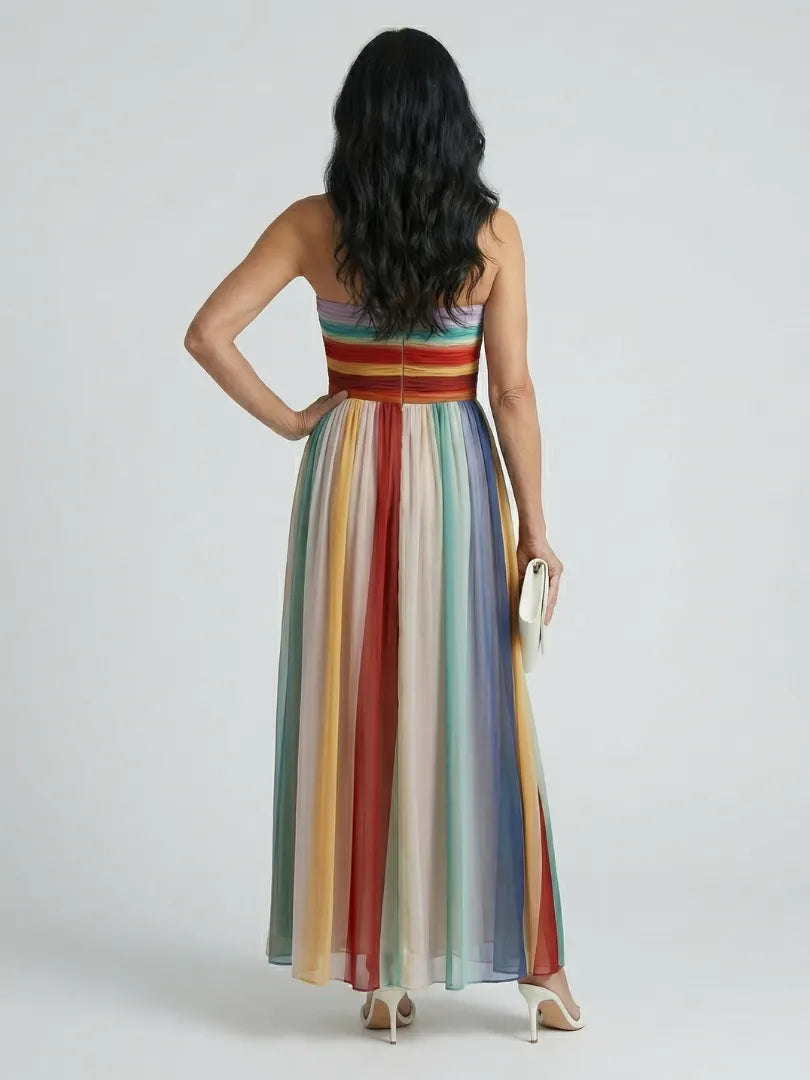 Serene | Light Stripe Maxi Dress