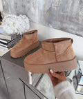 Warm Gevoerde Bruine Boots Dames – Warme Luxe Voor Koude Dagen