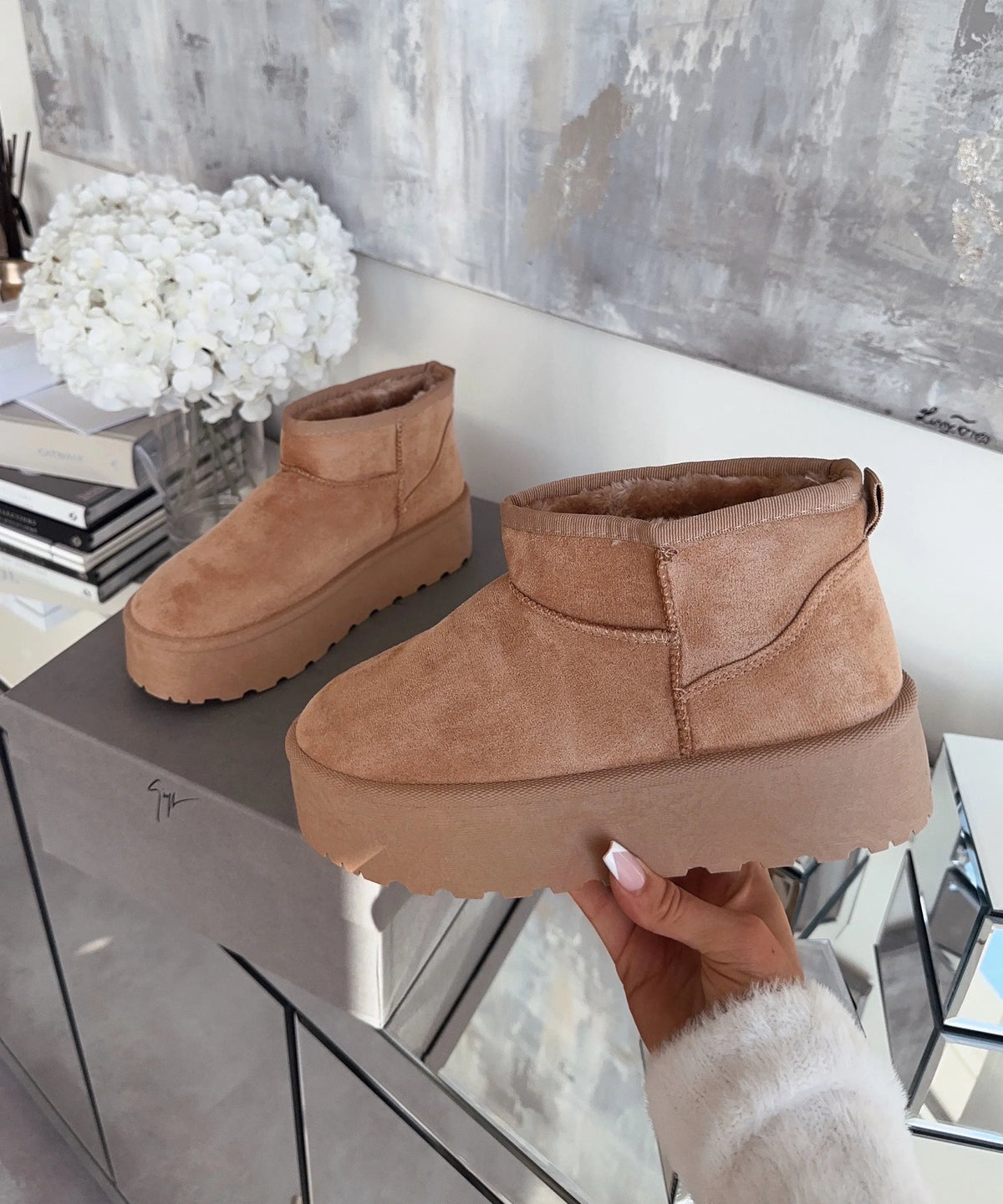 Warm Gevoerde Bruine Boots Dames – Warme Luxe Voor Koude Dagen