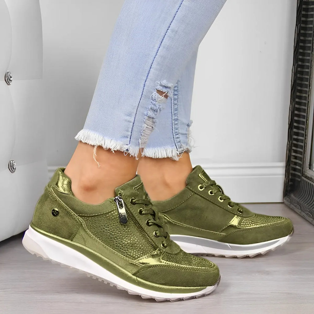 Orthopädische Sneakers mit Reißverschluss und archsupport für jeden Anlass