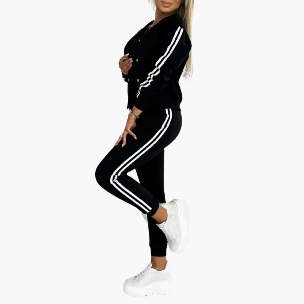 Womenâ€™s Three-Piece Set with Tank, Joggers, and Jacket