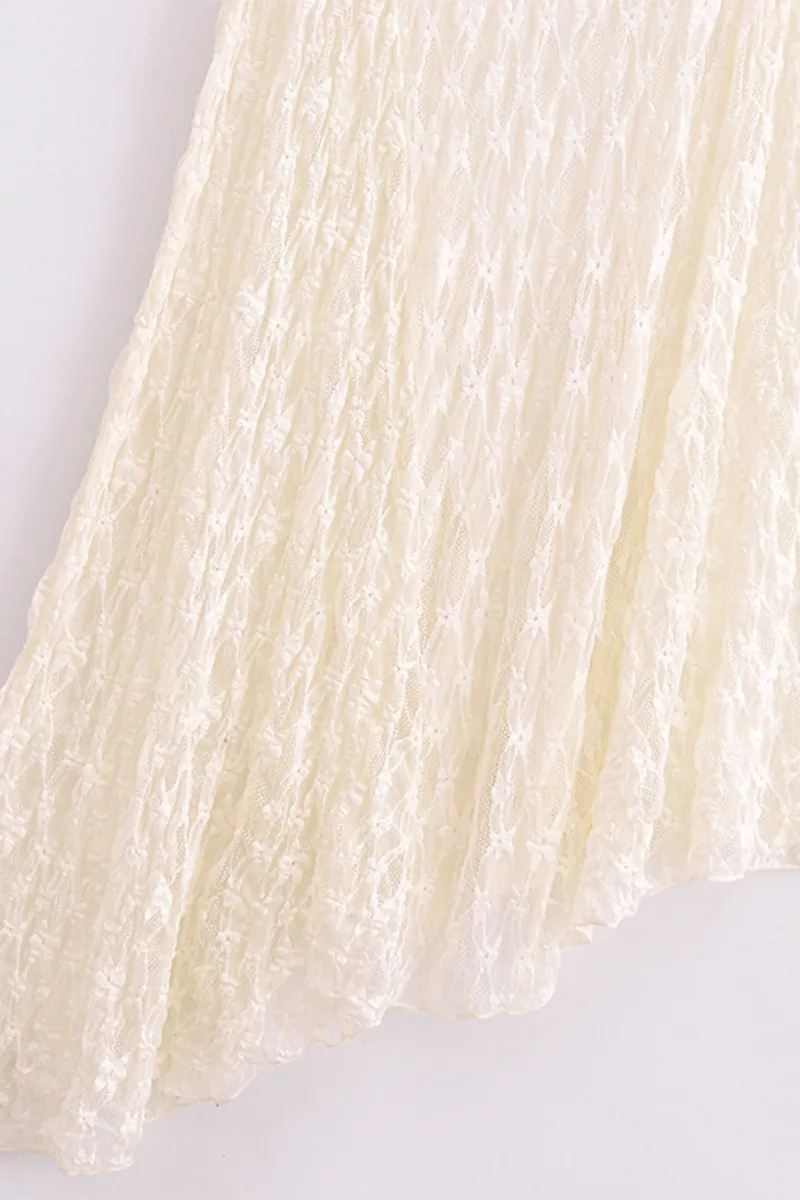 Sexy Lace Irregular O Neck Irregular Dresses