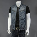 Retro Herren Distressed Jeansjacke
