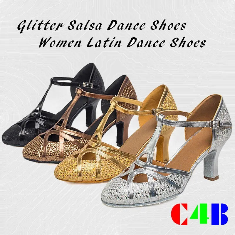 Salsa Tanzschuhe Damen Latein Tanzschuhe 7cm