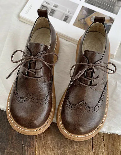 LIZA | Stijlvolle Leren Retro Dames Schoenen – Klassiek, Comfortabel & Veelzijdig Voor Elke Gelegenheid
