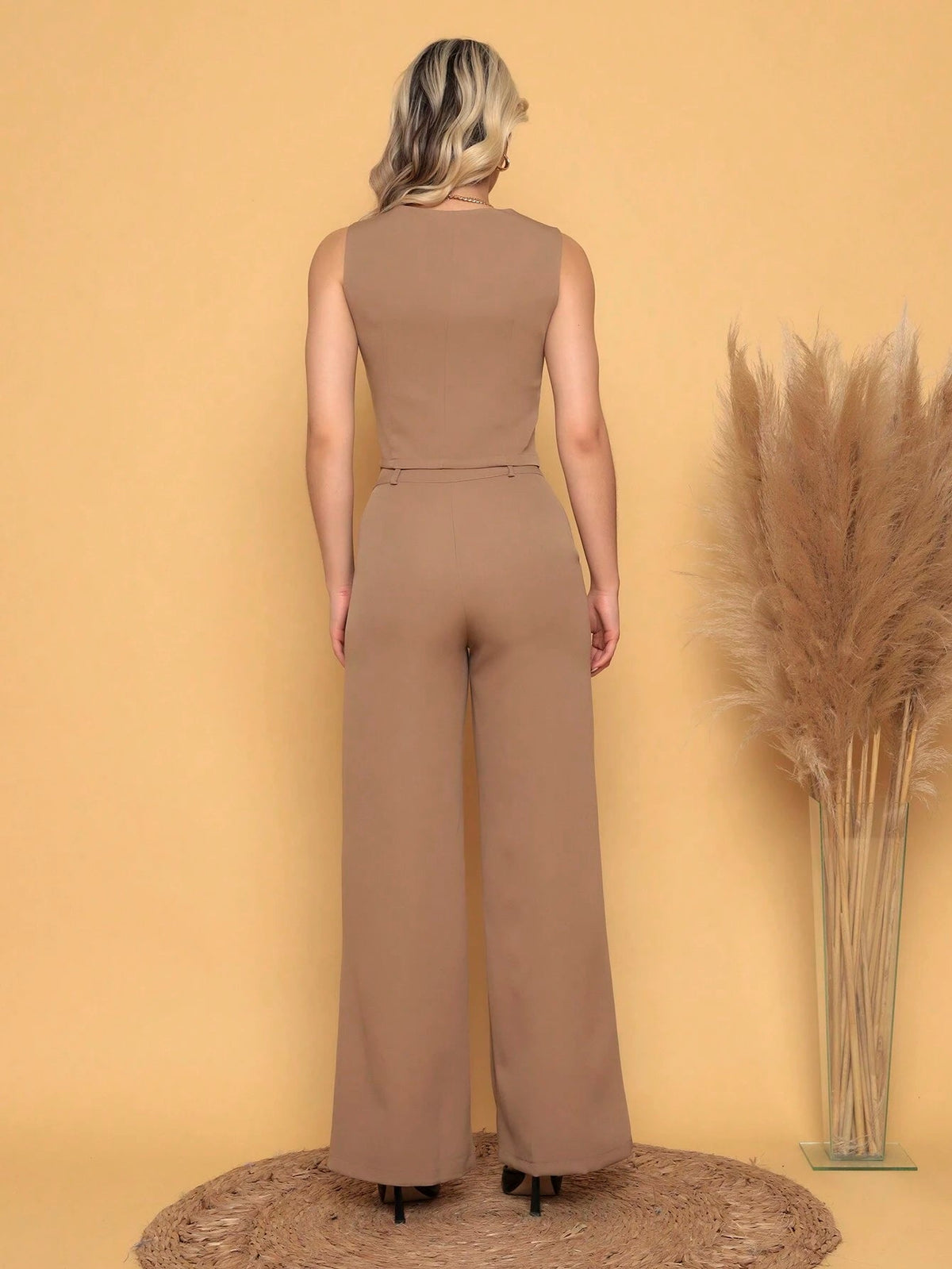 Conjunto Feminino Alfaiataria Bege Karine