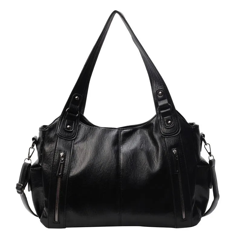 Leren Dames Tas Met Uniek Design & Ritsdetails | Luxe, Ruim & Modieus