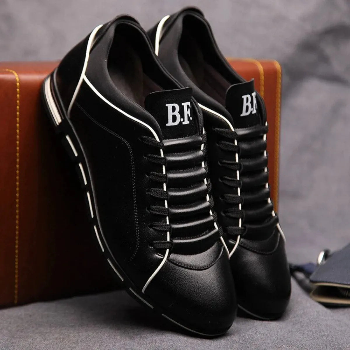 Premium Leder Sneaker Für Herren