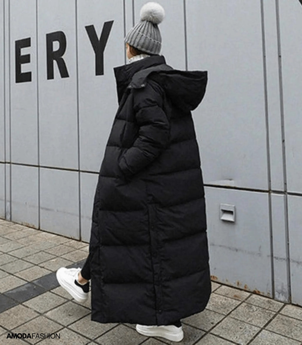ÃœbergroÃŸer Parka-Wintermantel fÃ¼r Frauen