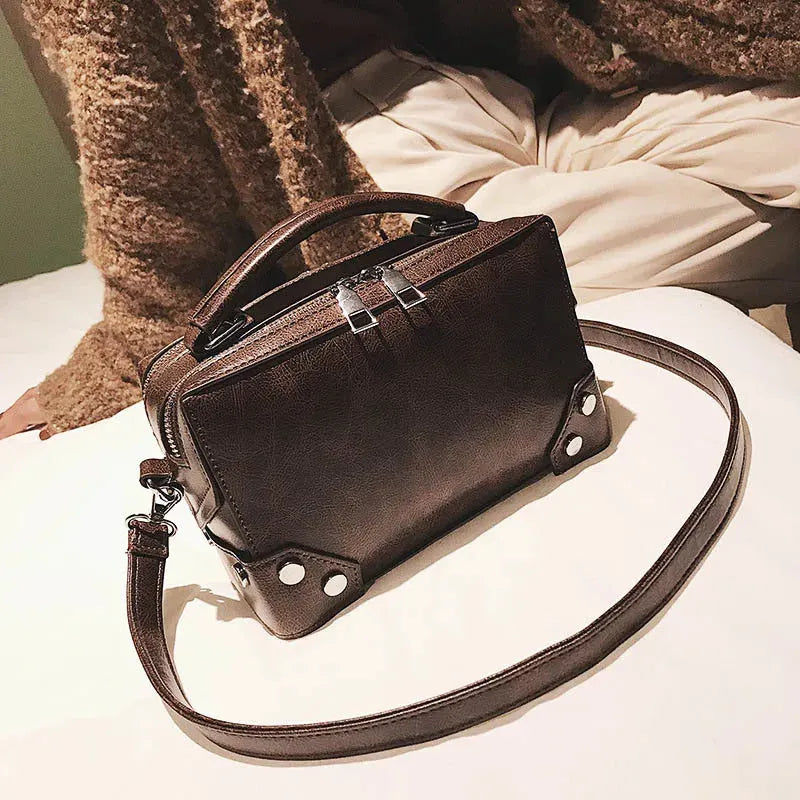 LEONIE | Dames Schoudertas Leer – Vintage Look Met Modern Gemak