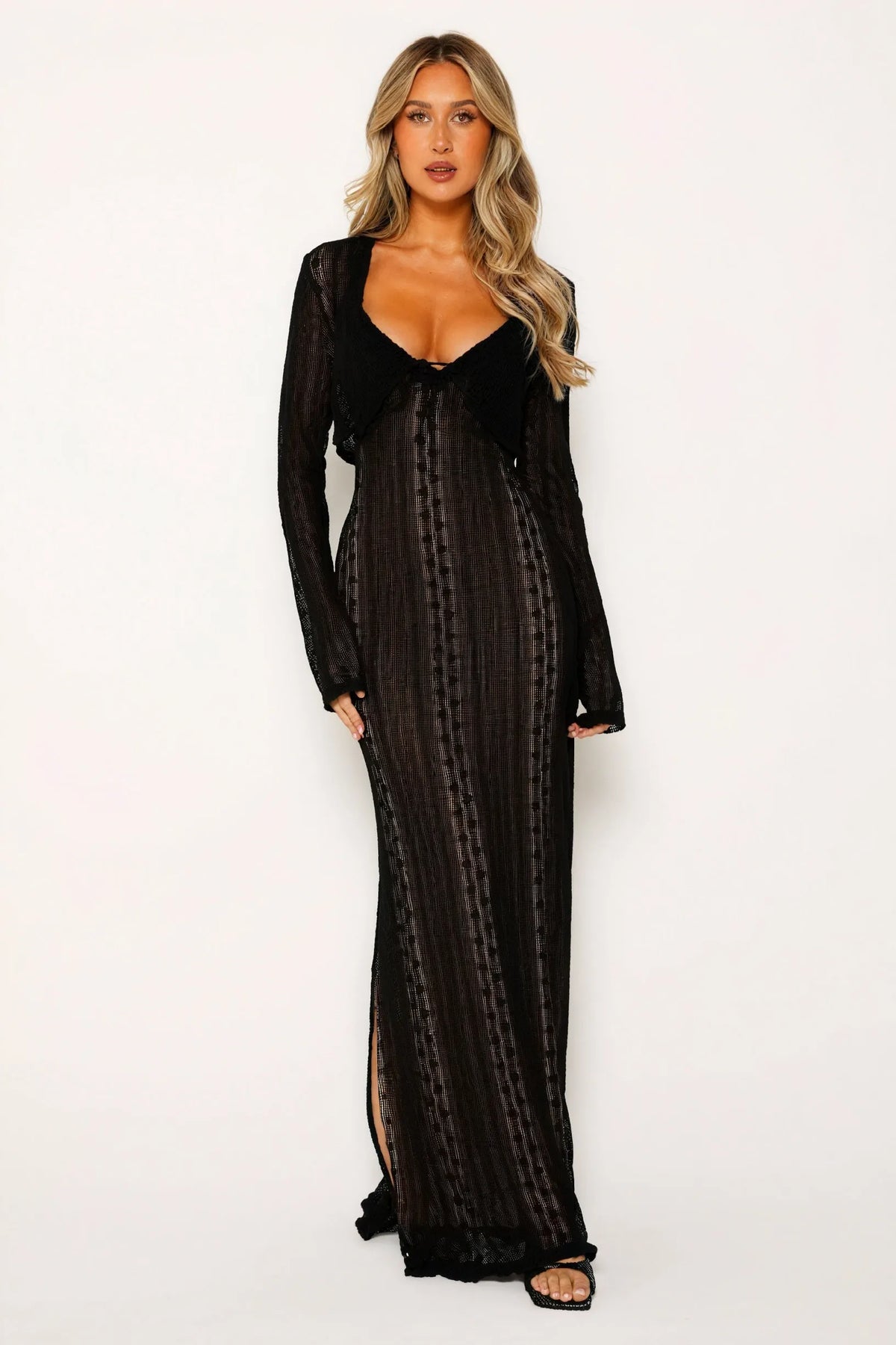 Elegantes Kleid mit Bolero-Akzent