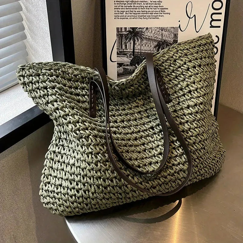 - große gewebte Tragetasche Tasche im Bohemian-Beachy-Stil