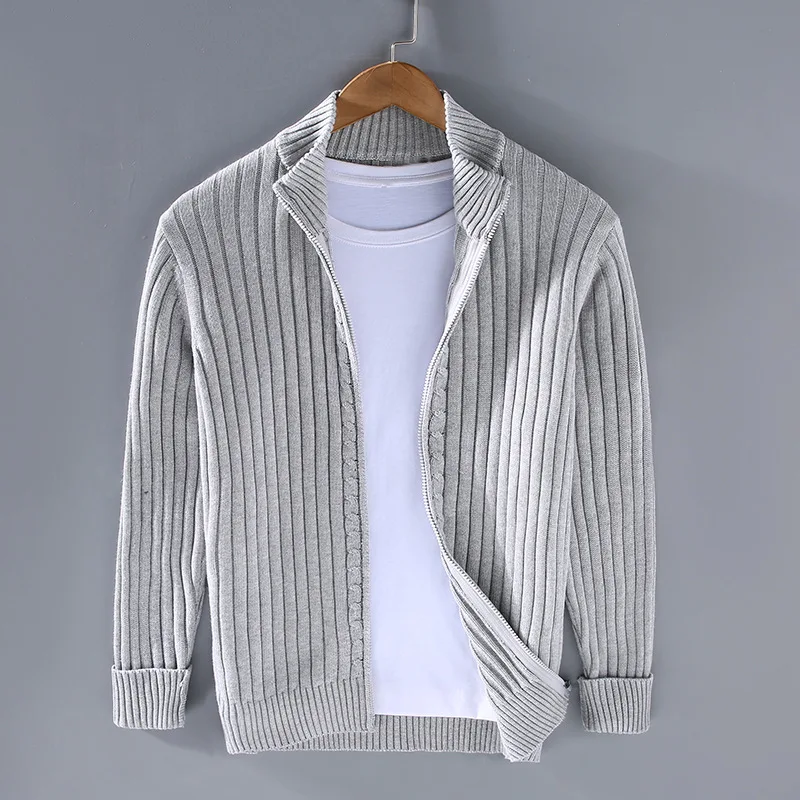 Merino Zip Strickjacke Für Herren