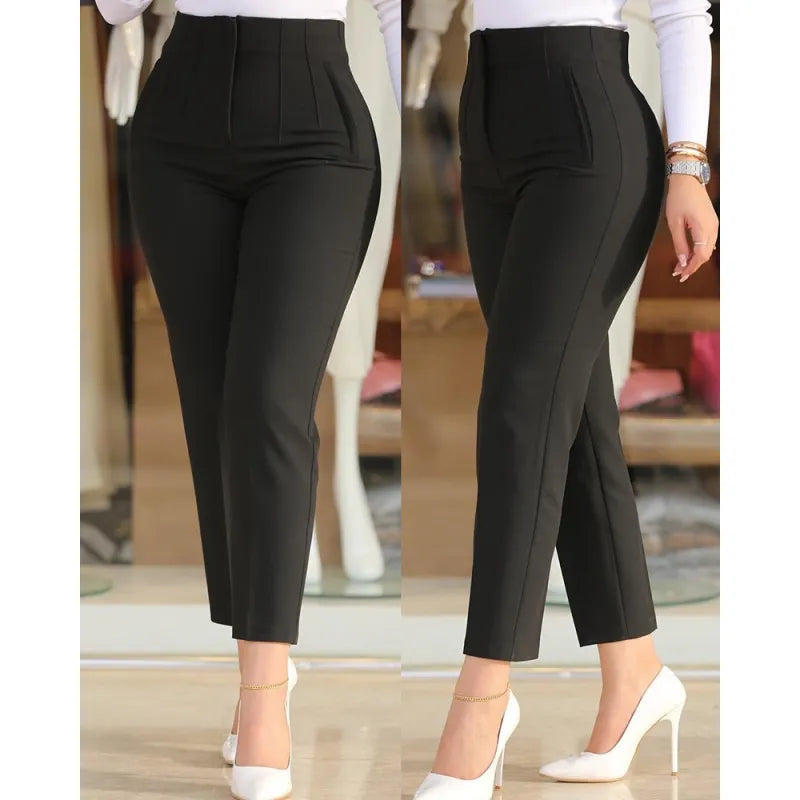 VESTRA | Elegante High Waist Pantalon Voor Dames - Luxe, Stijlvol & Flatterend