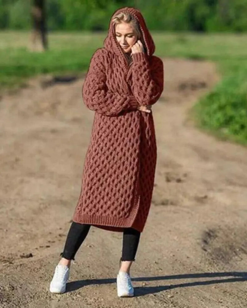 Lange Strickjacke