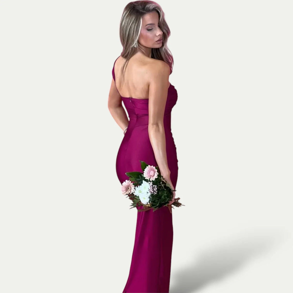 One-Shoulder Bodycon Maxi Jurk | De Ultieme Avond Statement