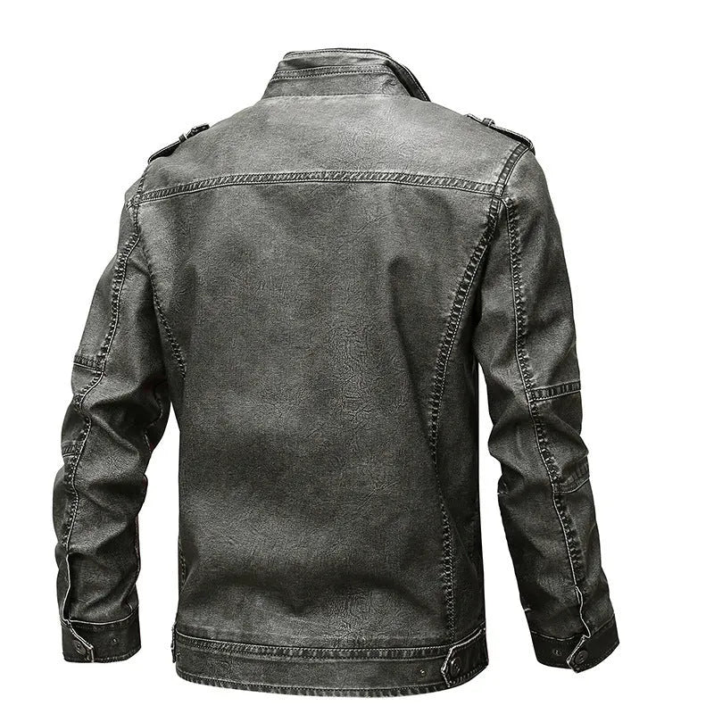 Klassische Lederjacke fÃ¼r MÃ¤nner