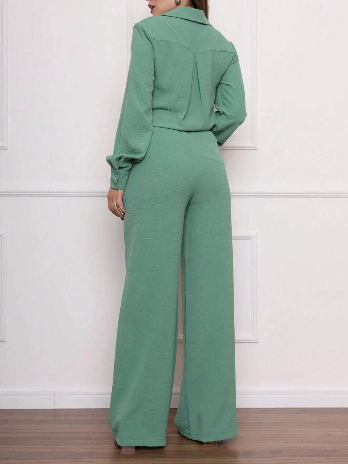 Conjunto Feminino CalÃ§a Pantalona Verde Menta