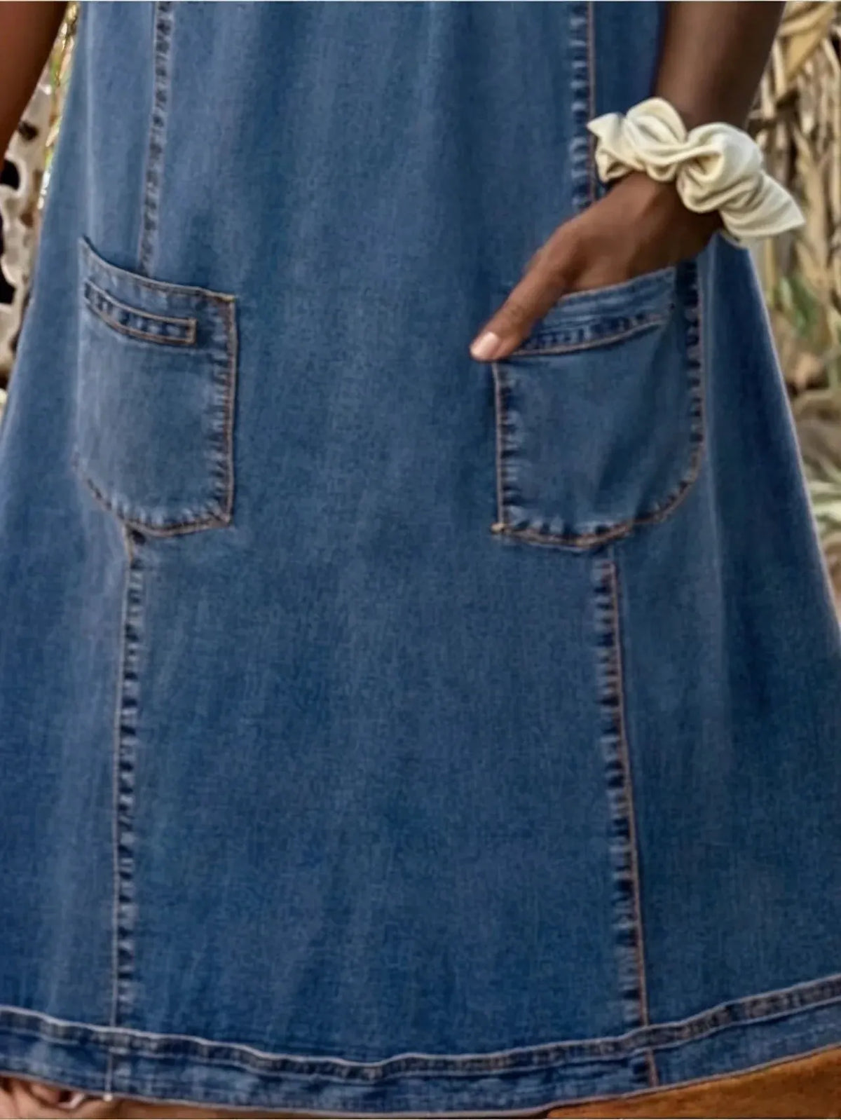 Sonya | Blød Denim Kjole