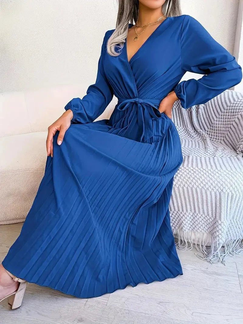 Serina | Pleated Wrap Dress