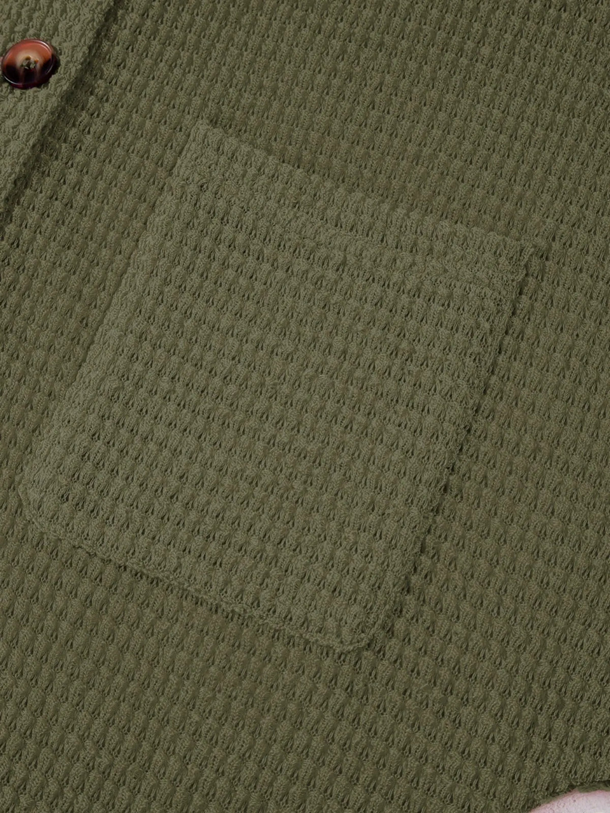 Textured Knit Button Detail Top