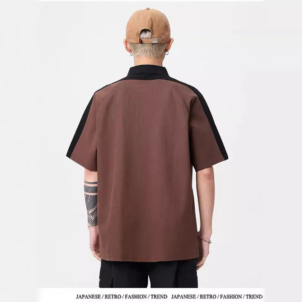 Herren Polo-Shirt mit modernem Strukturdesign und kontrastierenden Akzenten