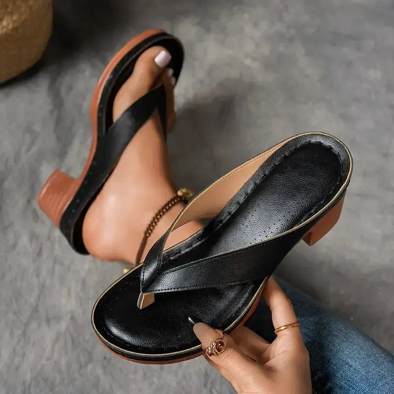 Inge Orthopædisk Slipper med Hæl