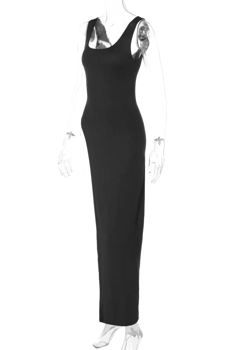 Minimalistisches Kleid/Top mit Schlitz-Detail