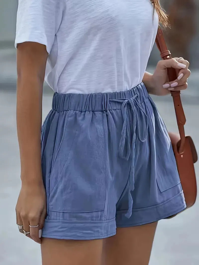 Casual Summer Pants for Women with Elastic Waistband