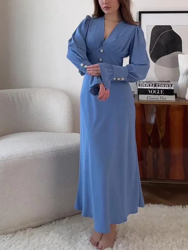 V-Neck Slim Sexy Dress