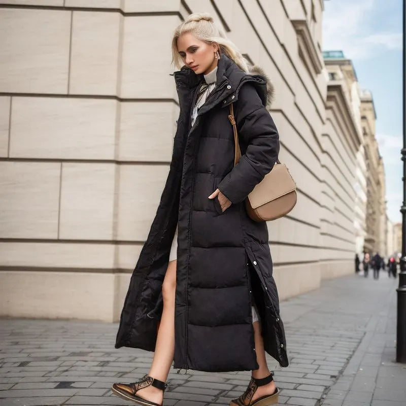 - Langer Wintermantel - Elegant