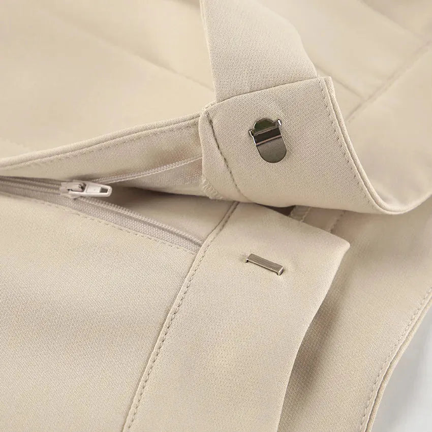 MATHILDE | Elegant Wijde Pantalon Voor Dames Met Uniek Taille-Detail – Comfort & Klasse Gecombineerd!