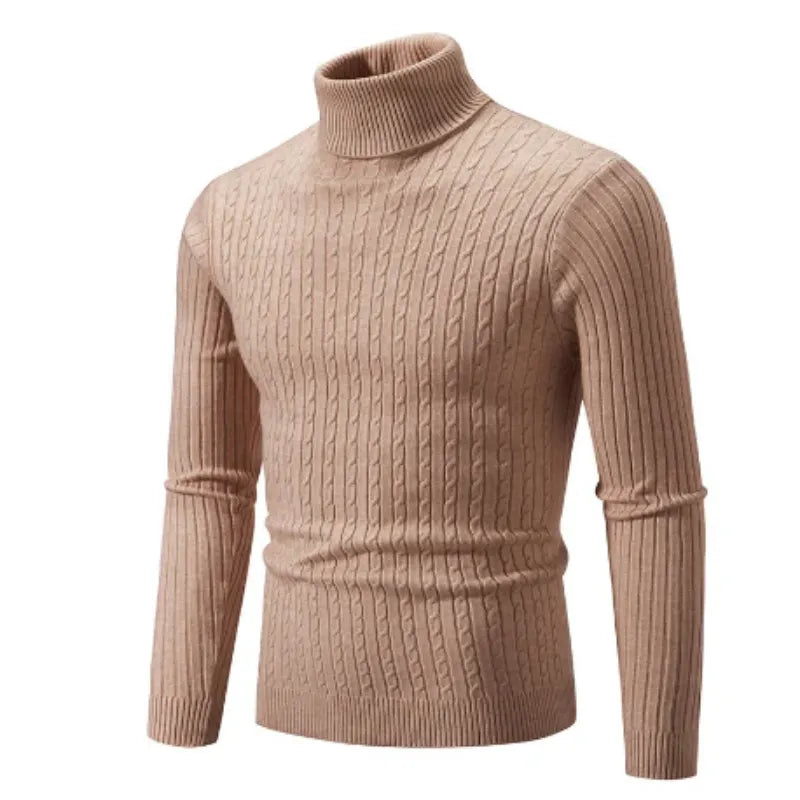 Herren Rollkragen Pullover Kurz