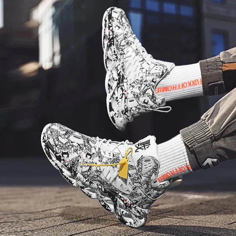 Sneaker mit grafischem Druck und High-Tech-Ausstattung