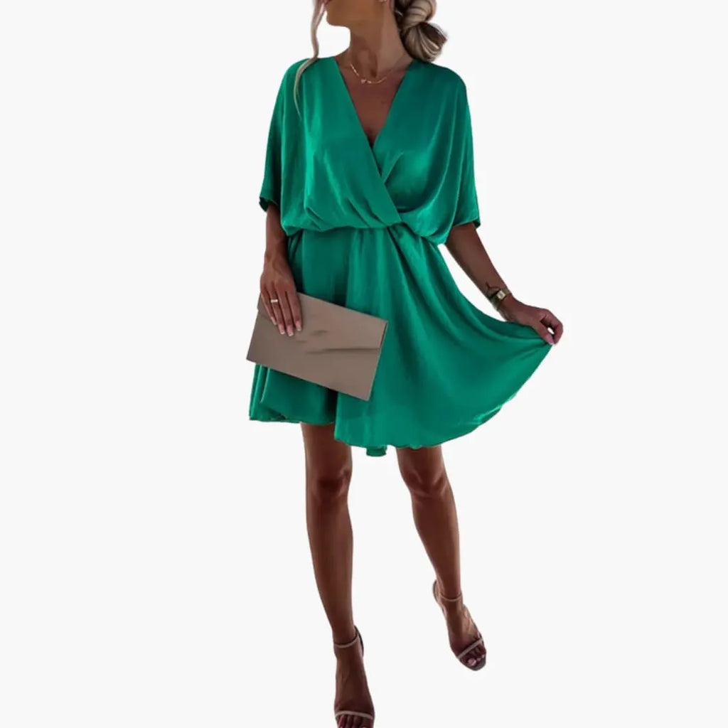 Womenâ€™s Summer Dress with High Waist and Flowy Fit